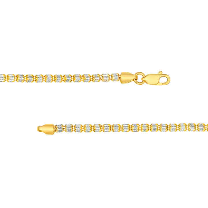 2.40mm Two-Tone Ice Chain [3 Row]