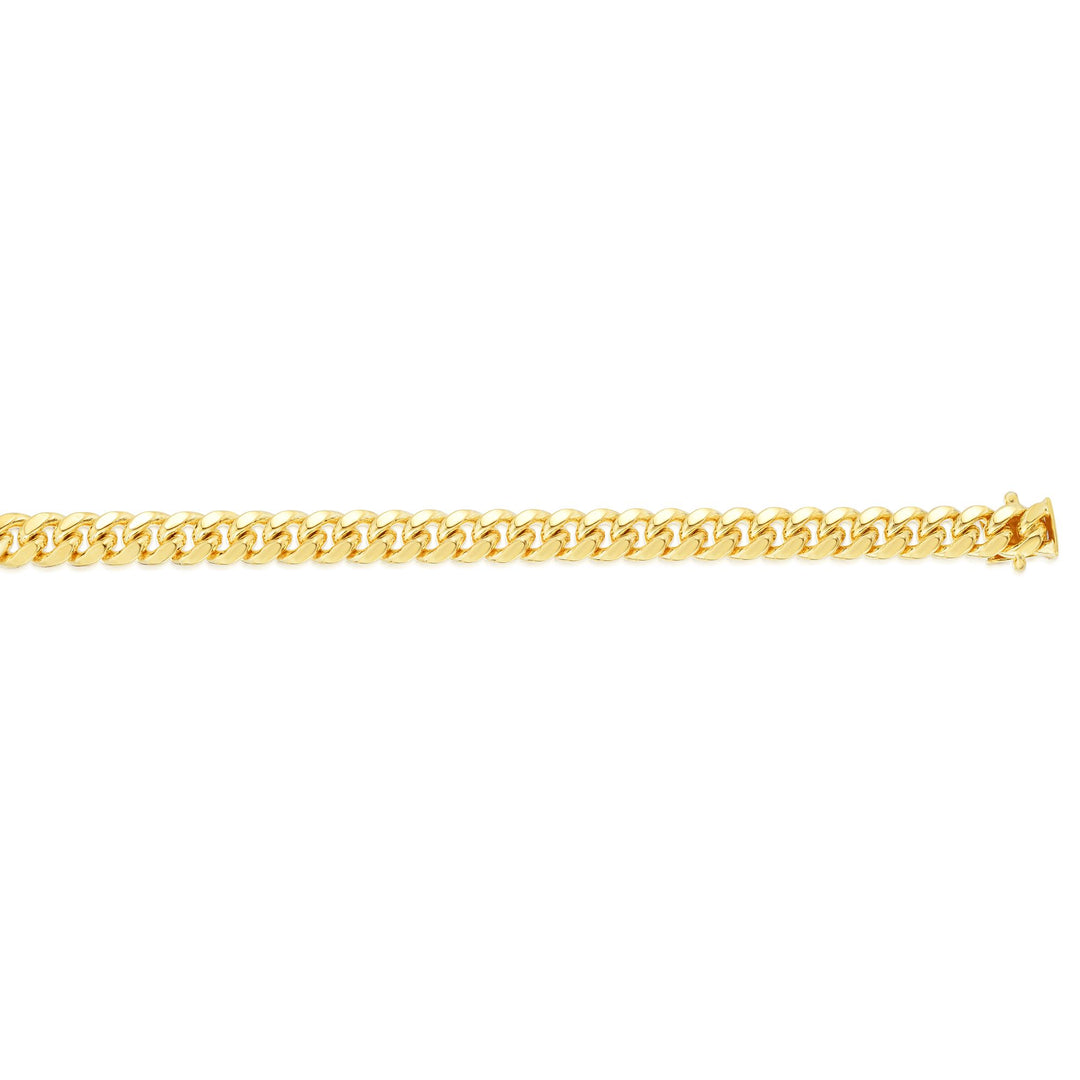 14K Gold 22"" 7.1mm Classic Miami Cuban