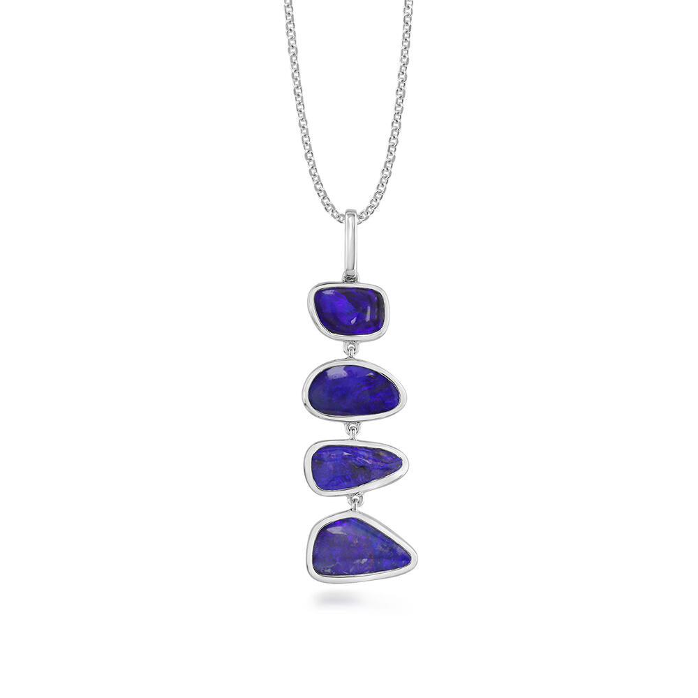 Sterling Silver Australian Boulder Opal Pendant