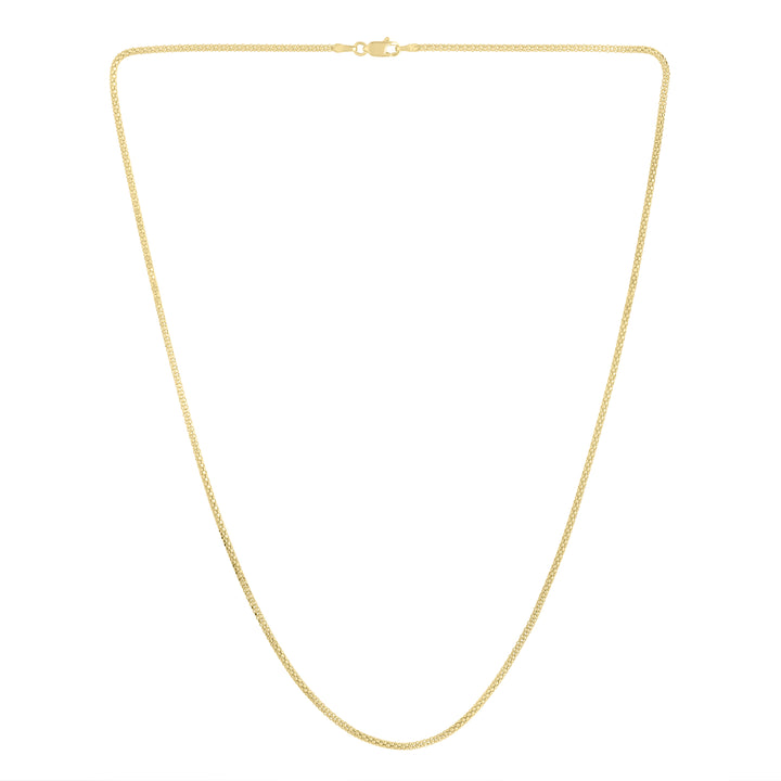 14K Gold 1.65mm Popcorn Chain