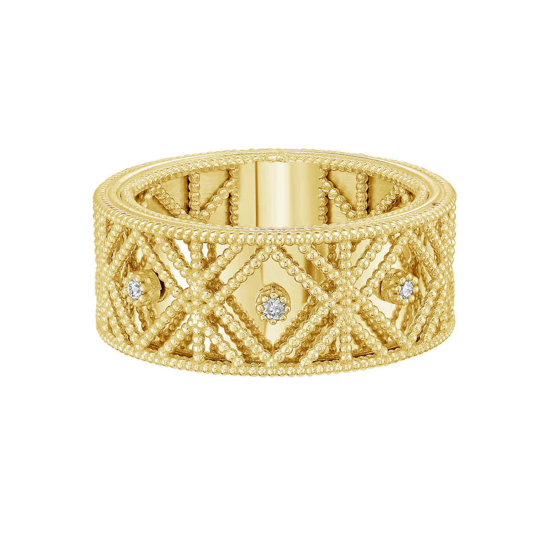 14K Diamond VannÃ¨rie Ring