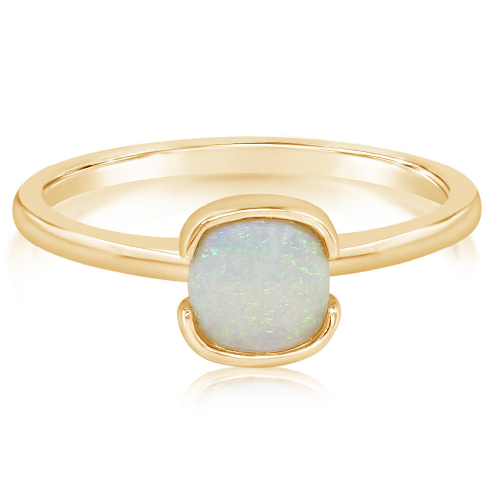 14K Yellow Gold Australian Opal Ring