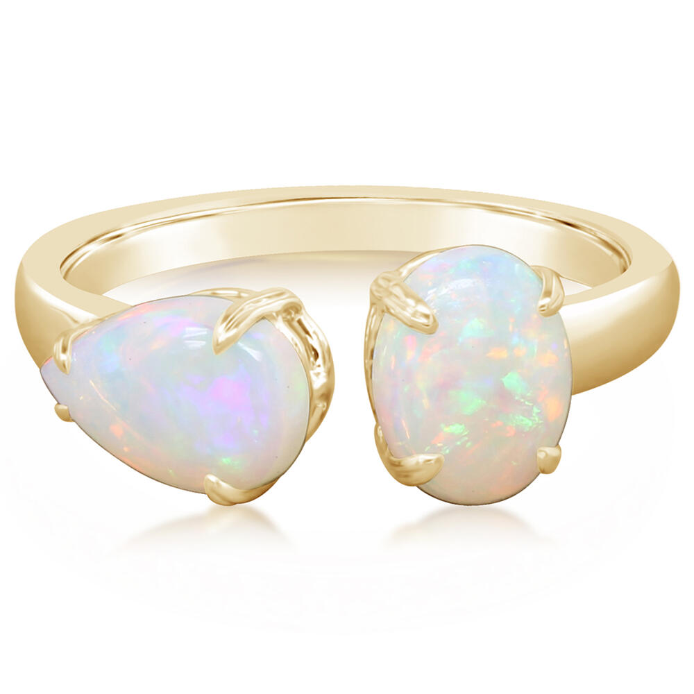 18K Yellow Gold Australian Opal Ring