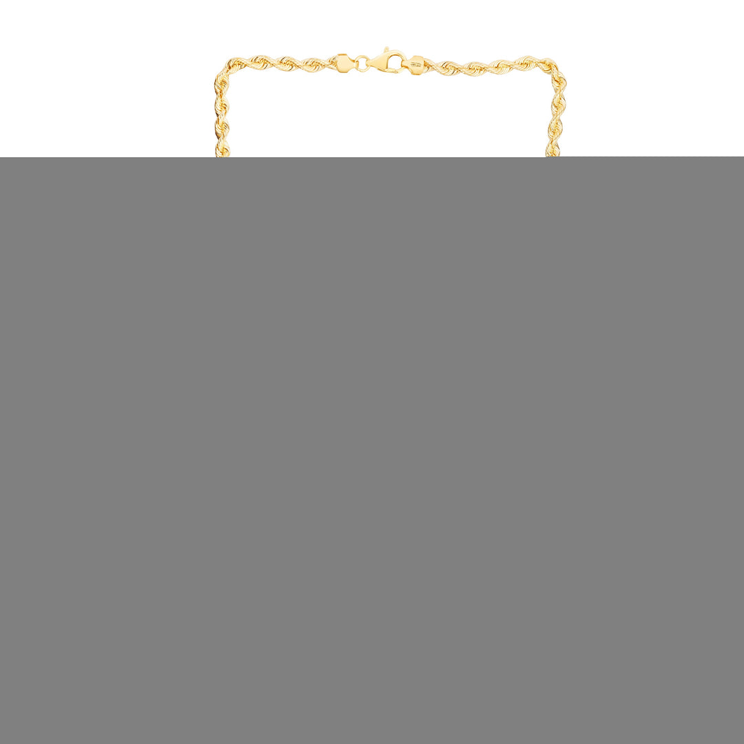 14K 4.3mm Silk Rope Chain