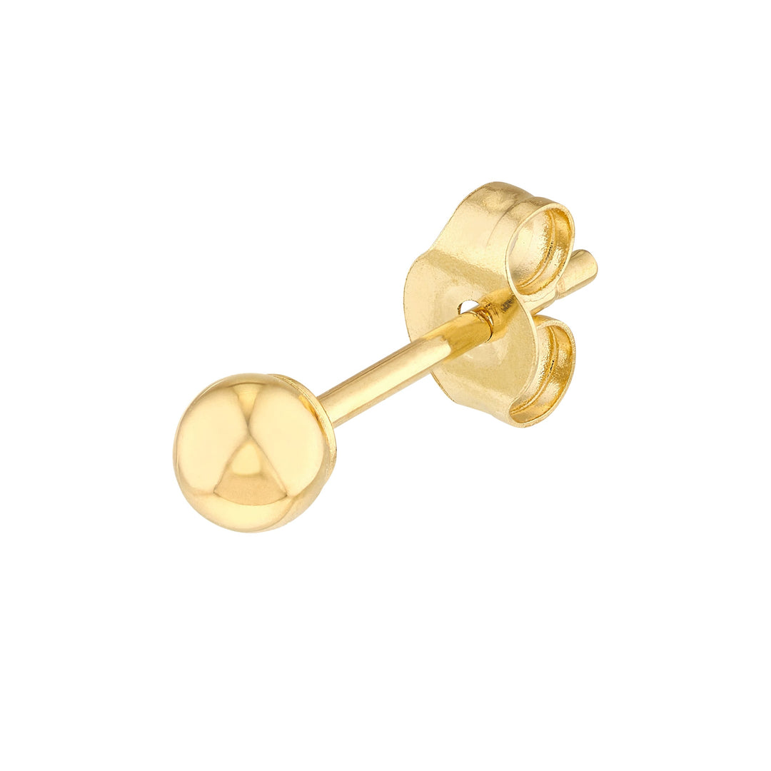 3mm Polished Ball Stud Earrings