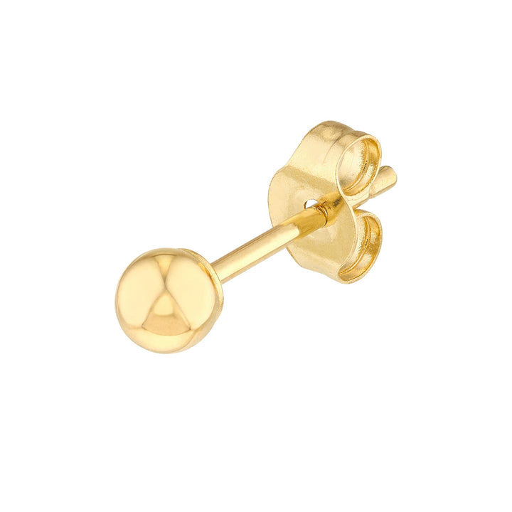 3mm Polished Ball Stud Earrings
