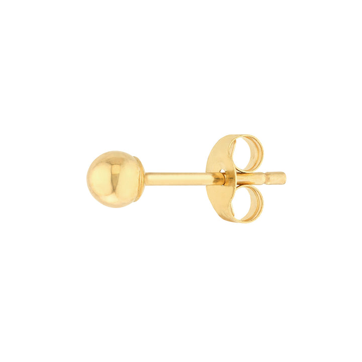 3mm Polished Ball Stud Earrings