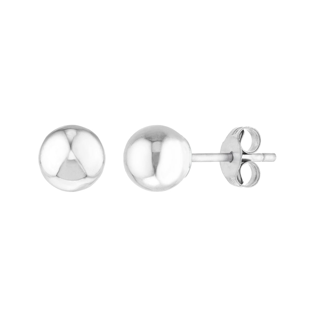 5mm Polished Ball Stud Earrings
