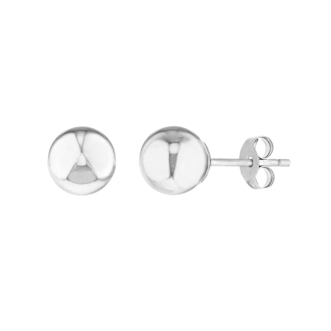 6mm Polished Ball Stud Earrings