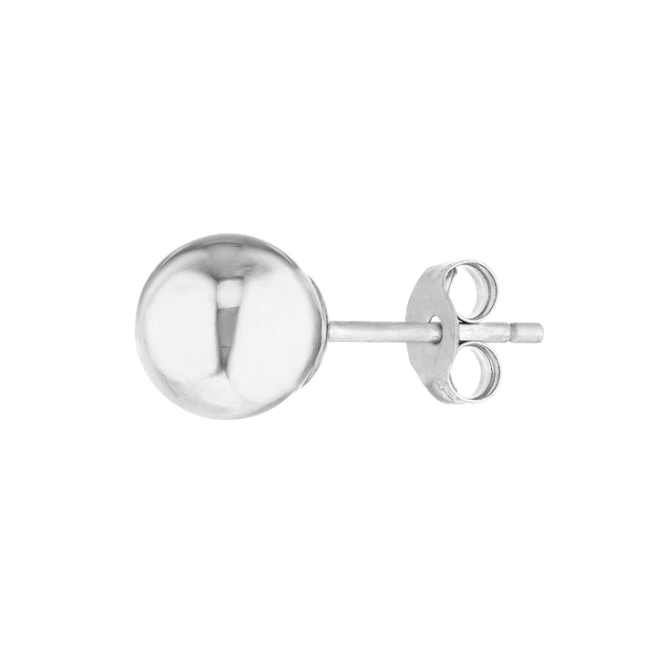 6mm Polished Ball Stud Earrings