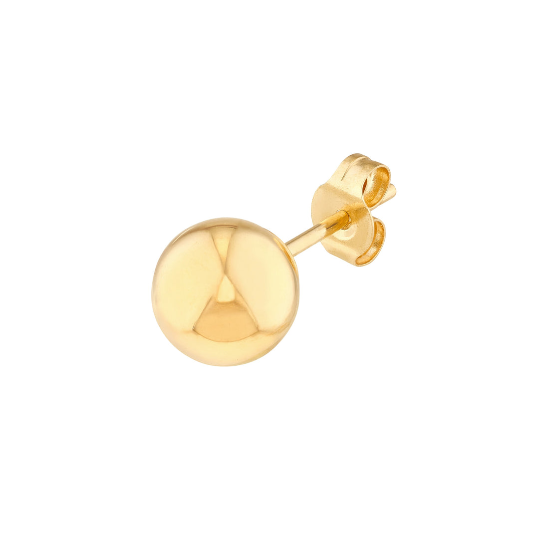 6mm Polished Ball Stud Earrings