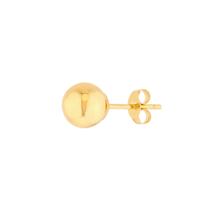 6mm Polished Ball Stud Earrings