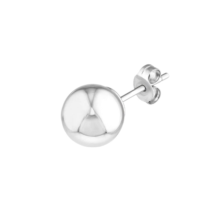 7mm Polished Ball Stud Earrings