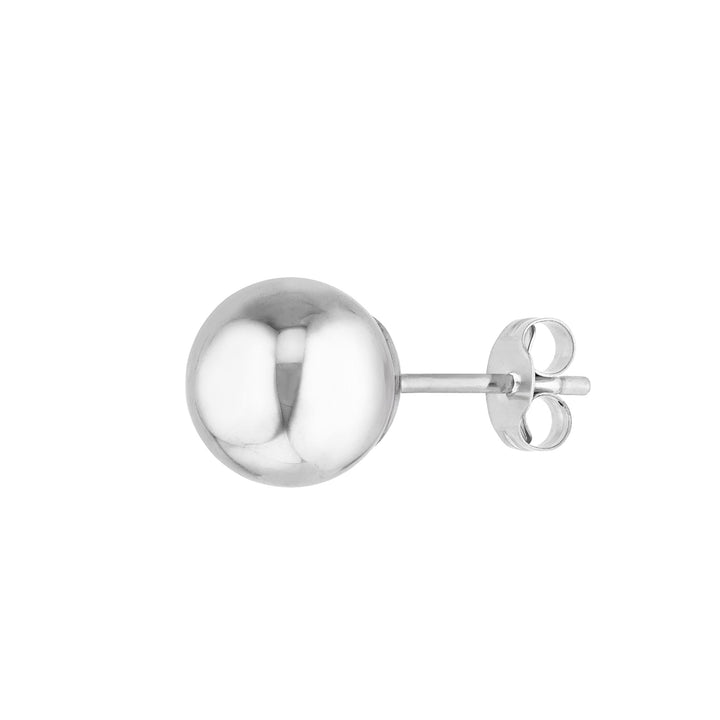 7mm Polished Ball Stud Earrings