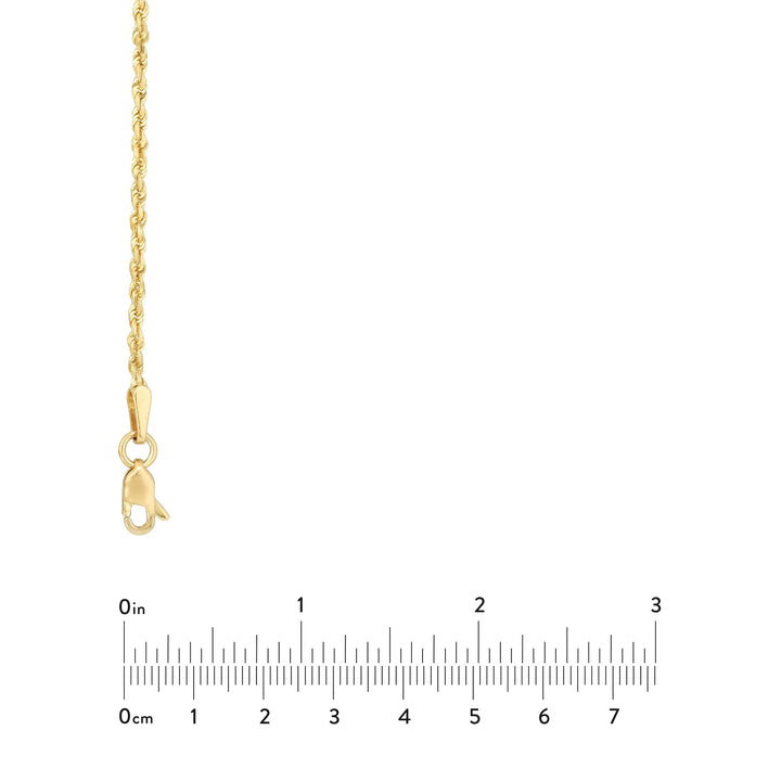 1.8mm D/C Rope Chain with Lobster Lock