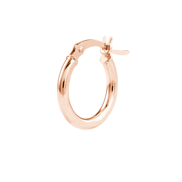 2mm x 15mm Polished Hoop Earrings