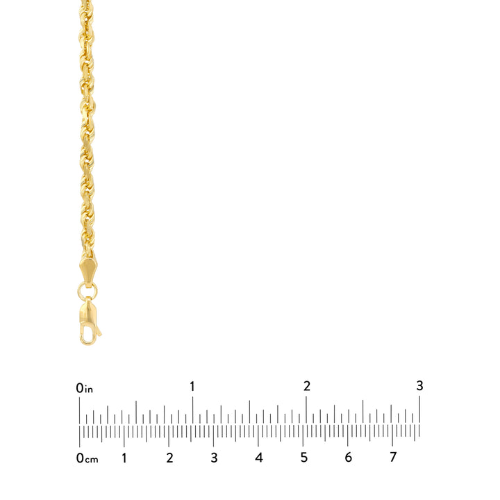 3.8mm D/C Rope Chain with Lobster Lock