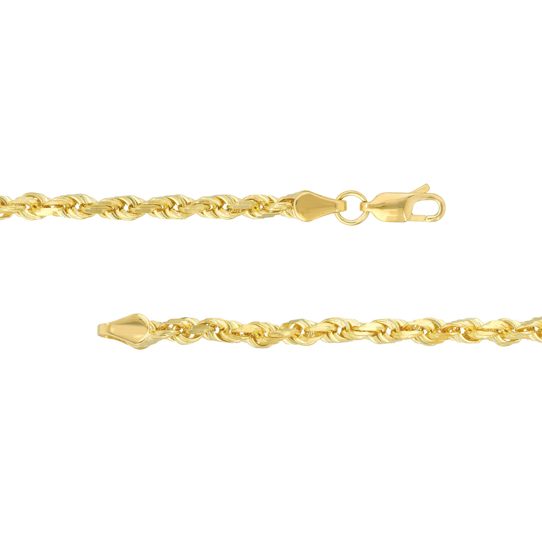 3.8mm D/C Rope Chain with Lobster Lock