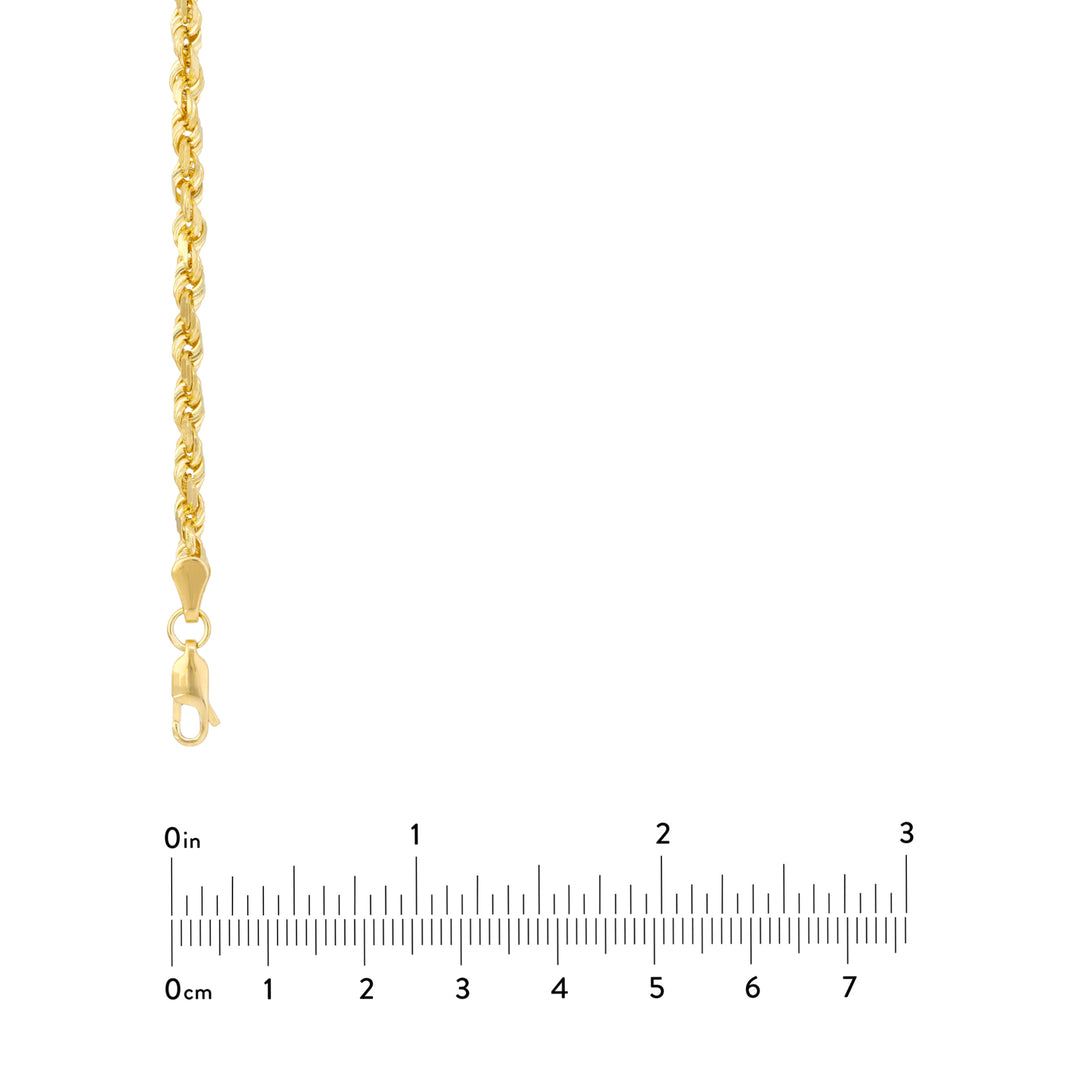 3.8mm D/C Rope Chain with Lobster Lock