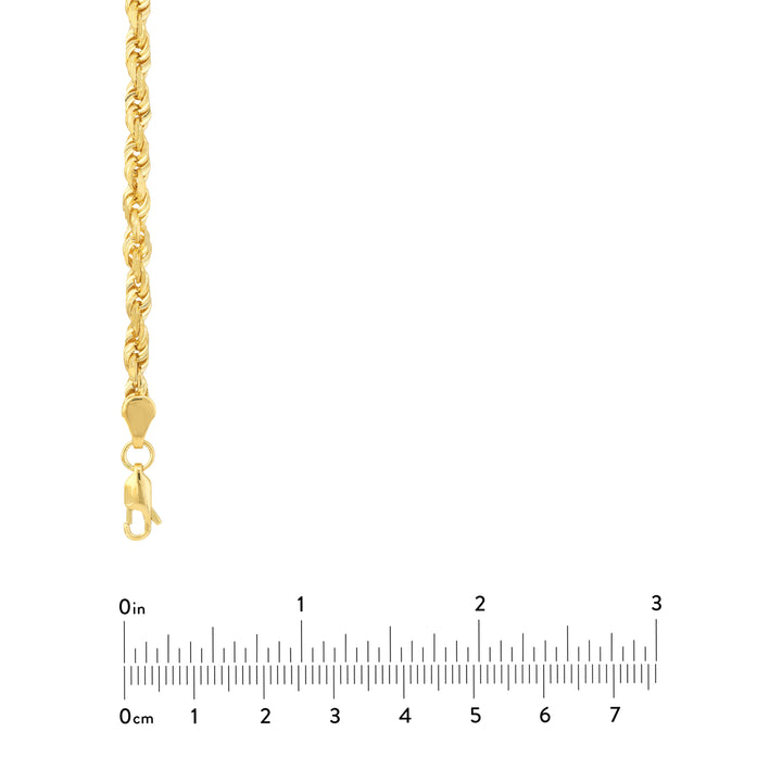 4.4mm D/C Rope Chain with Lobster Lock