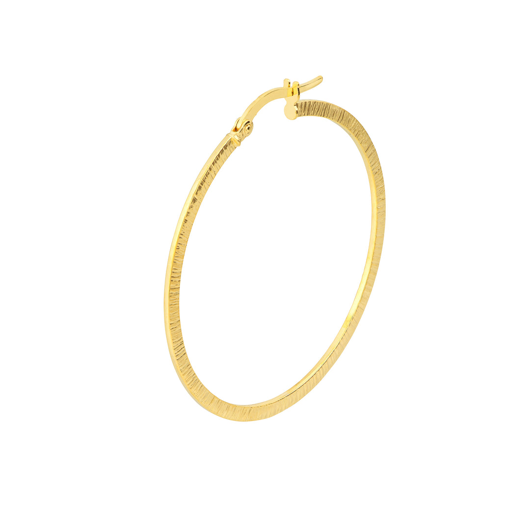 Texture Hoop Earrings