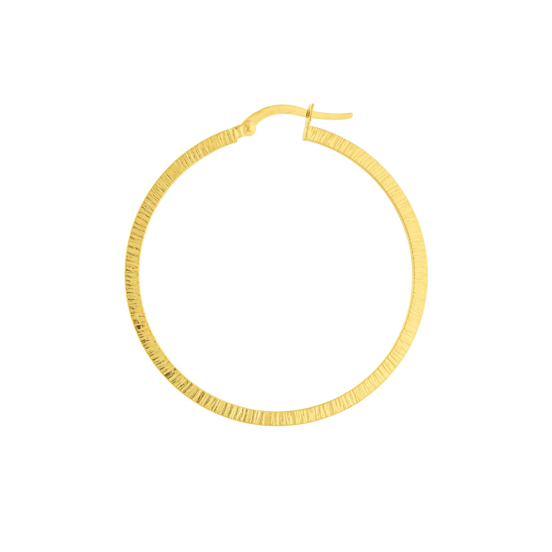 Texture Hoop Earrings