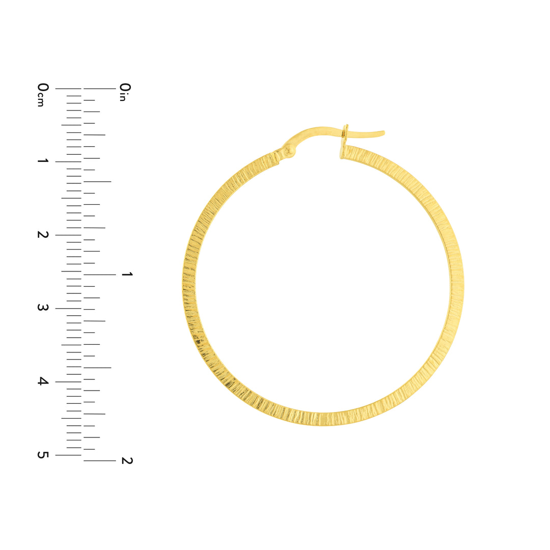 Texture Hoop Earrings