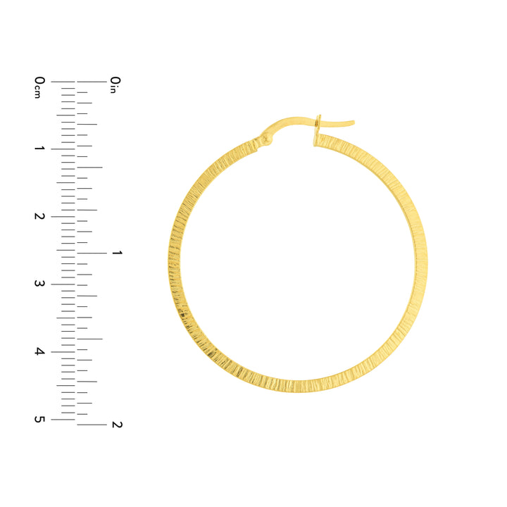 Texture Hoop Earrings