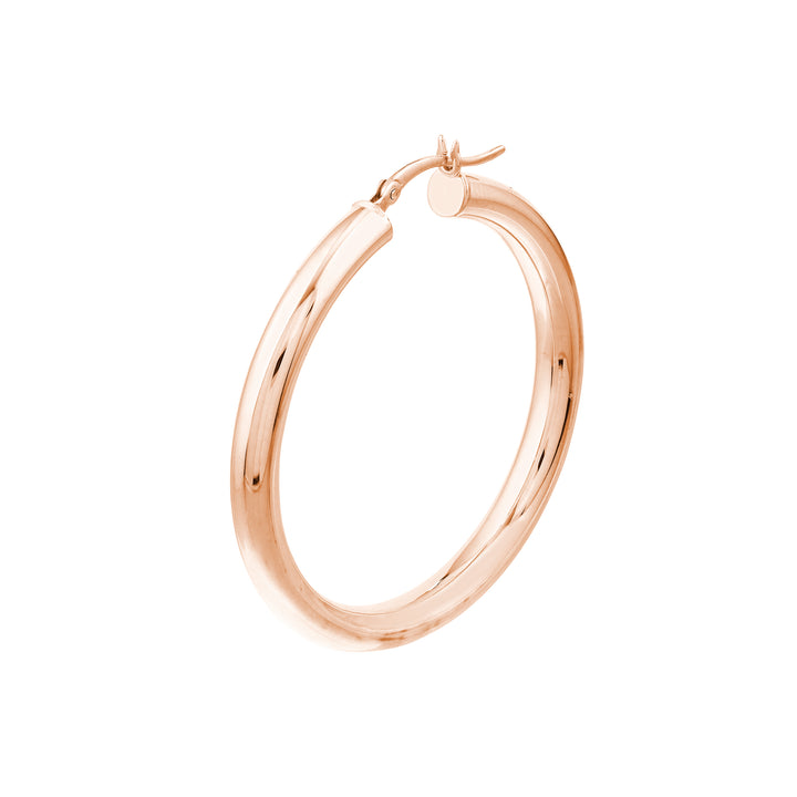40mm x 4mm Polished Hoop Earrings