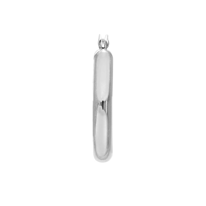 25mm x 4mm Polished Hoop Earrings