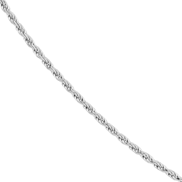 Sterling Silver 2.2mm D/C Rope Chain