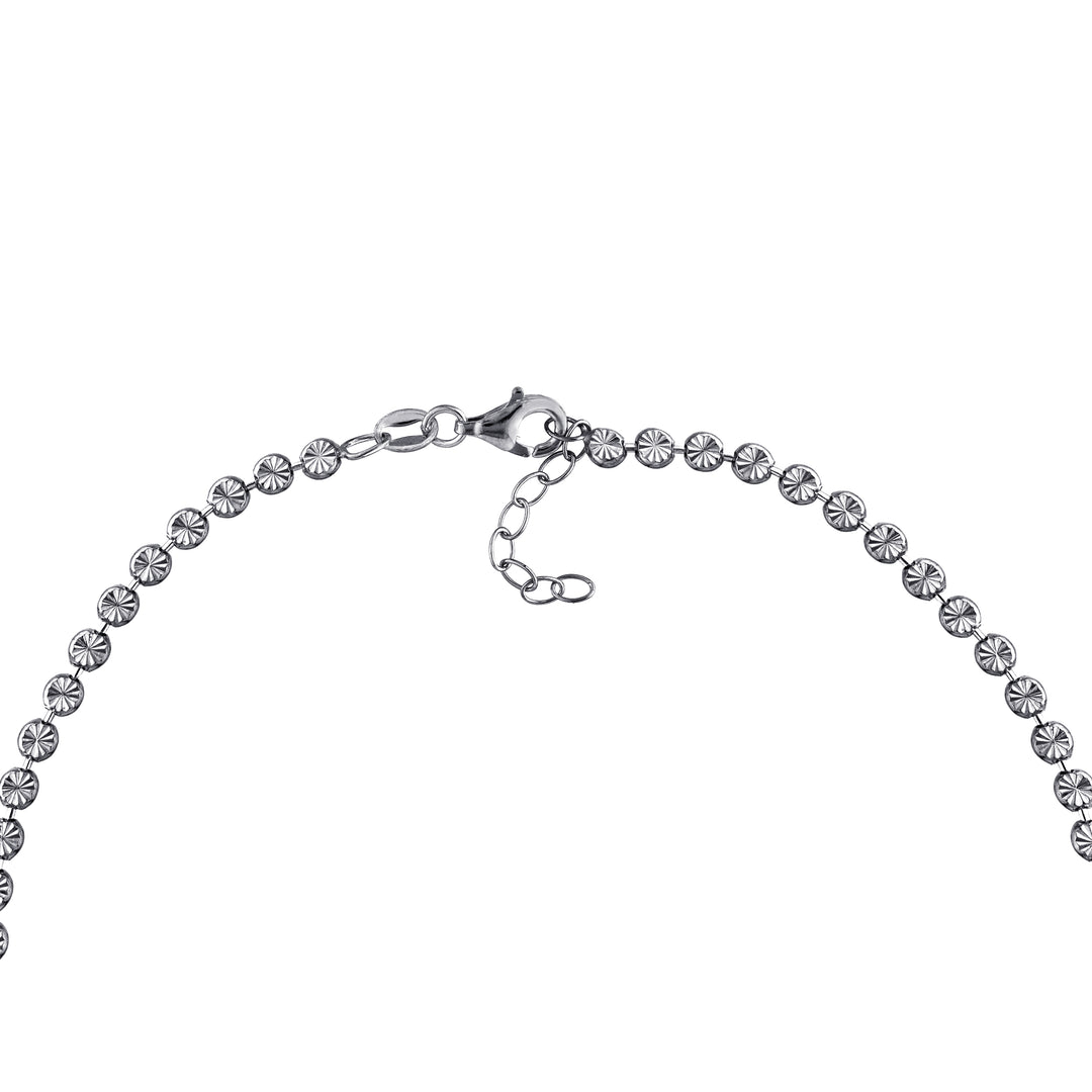 SS 3.5mm D/C Bead Adjustable Bracelet
