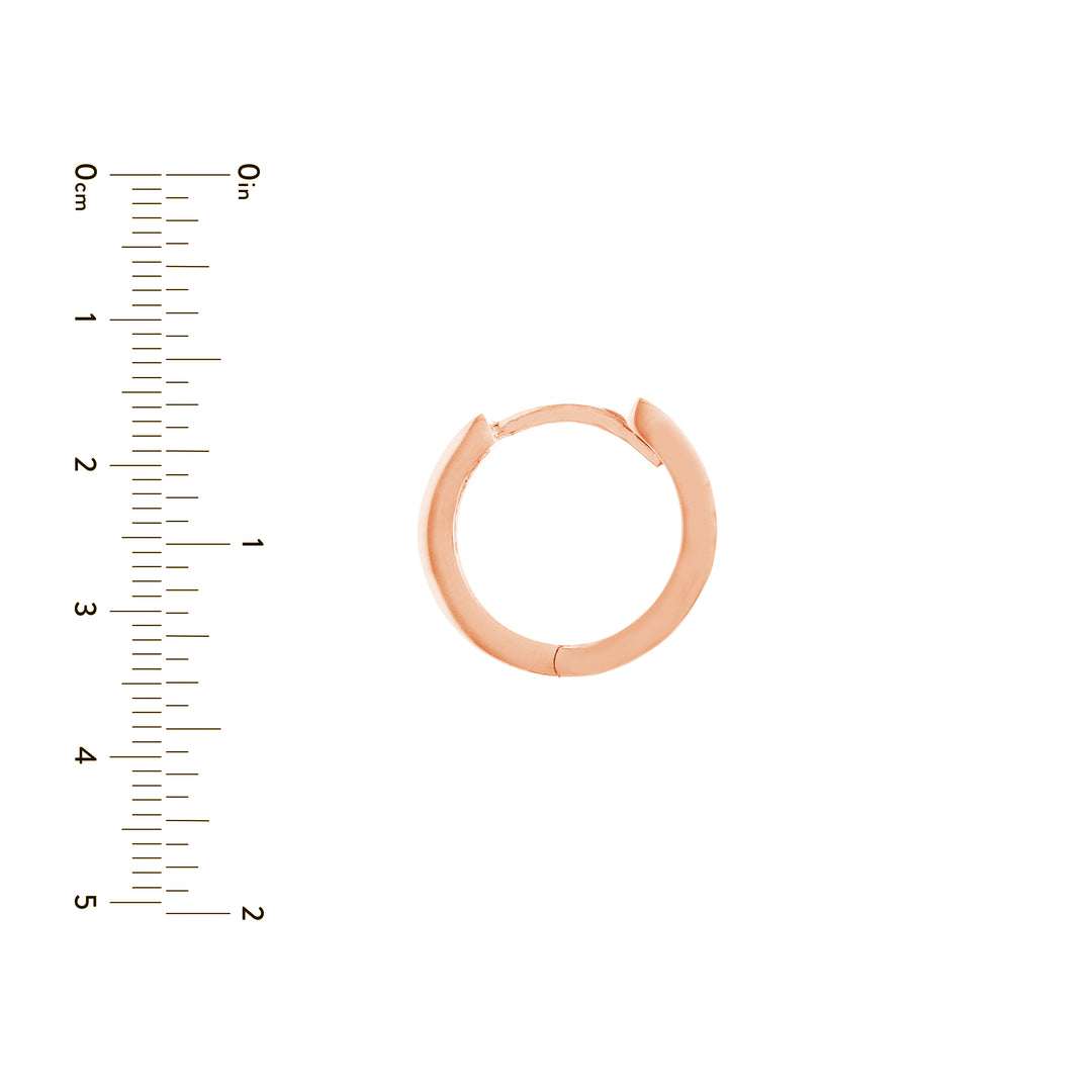 Square Tube Mini Hoop Earrings
