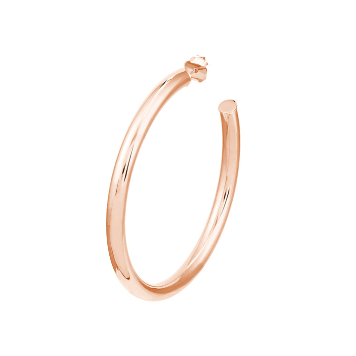 4mm x 50mm Tube Hoop Earrings