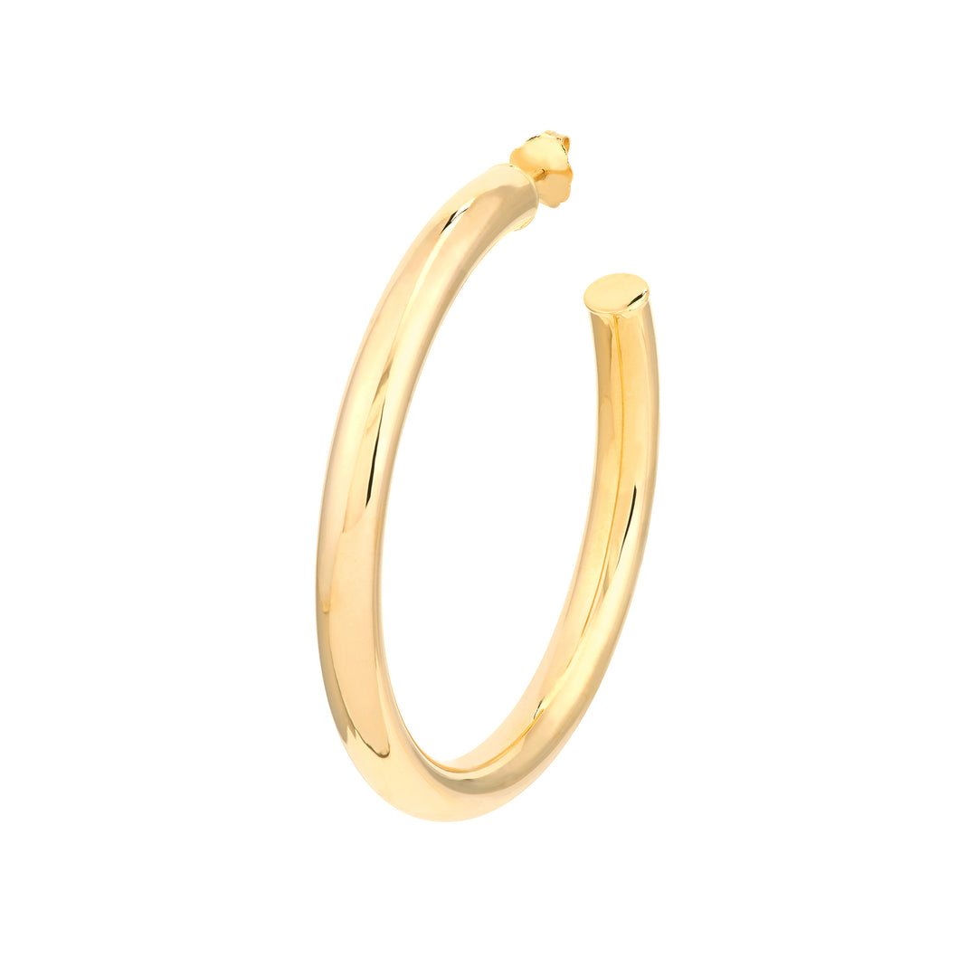 5mm x 50mm Tube Hoop Earrings