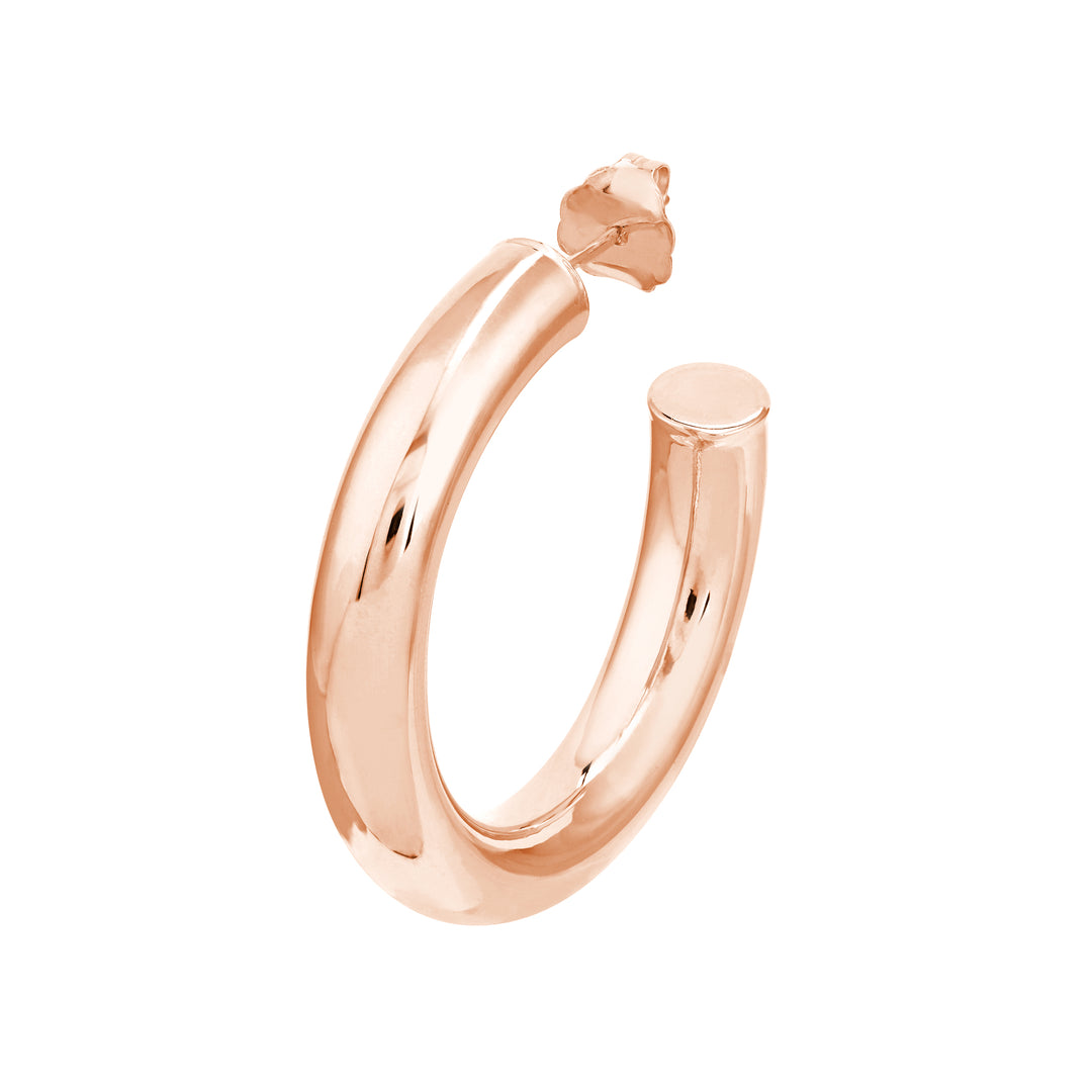 5mm x 30mm Tube Hoop Earrings