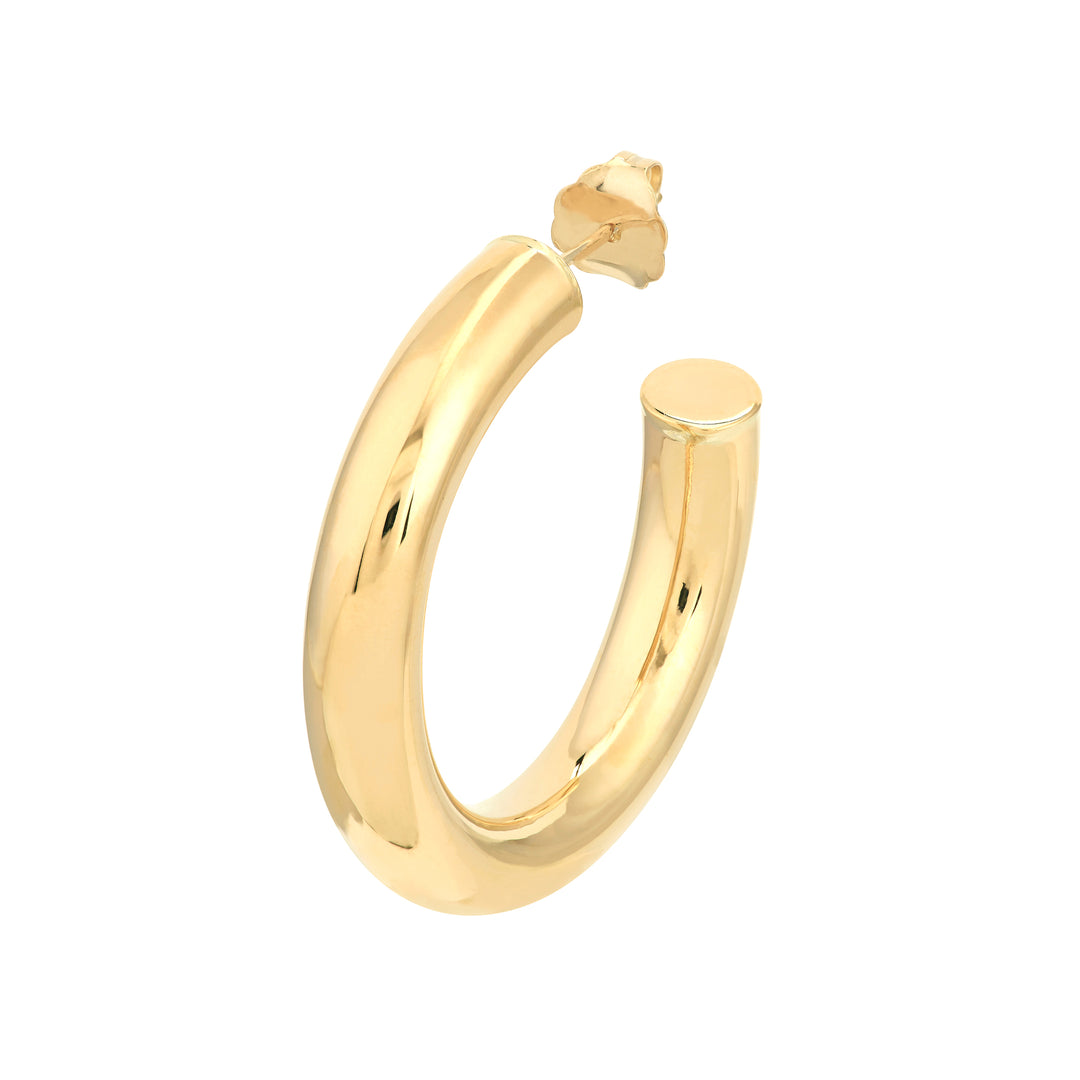 5mm x 30mm Tube Hoop Earrings