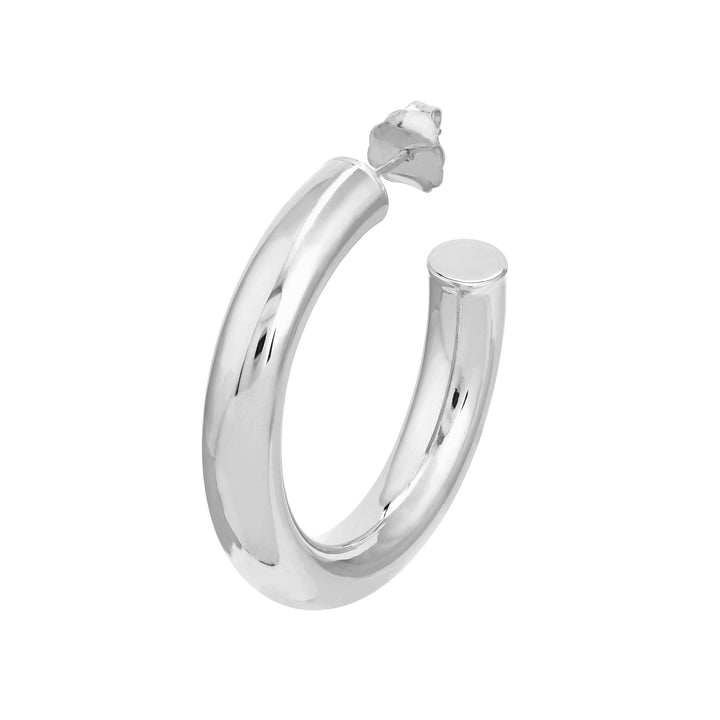 5mm x 30mm Tube Hoop Earrings