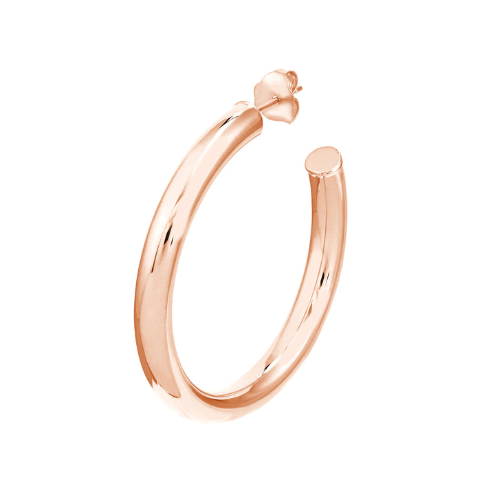4mm x 35mm Tube Hoop Earrings