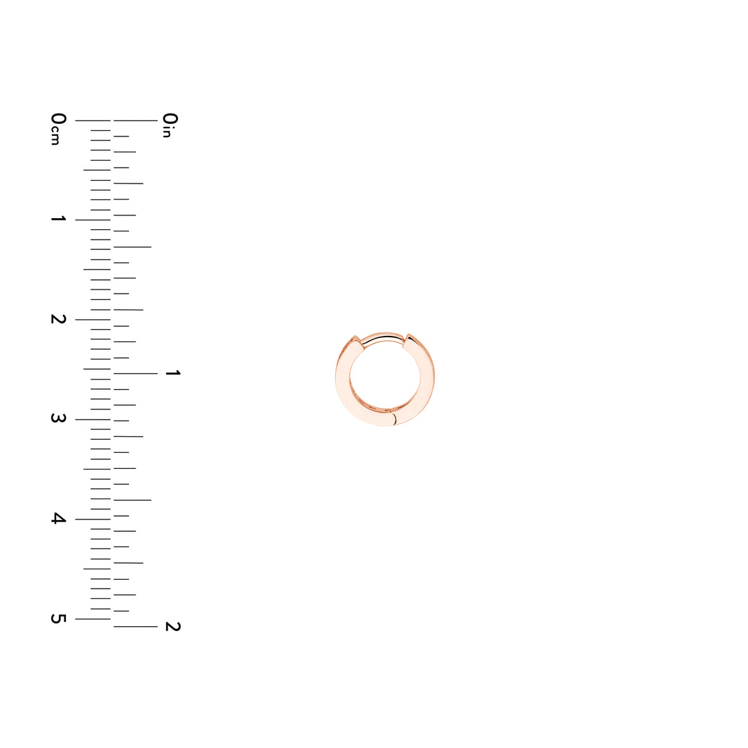 1/8tcw Diamond 10mm Hoop Earrings