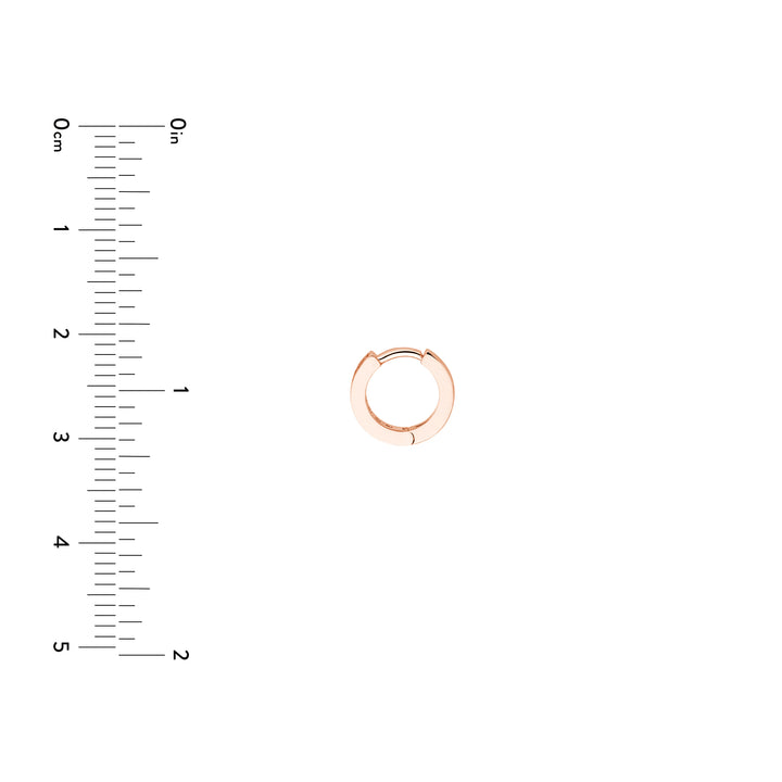 1/8tcw Diamond 10mm Hoop Earrings