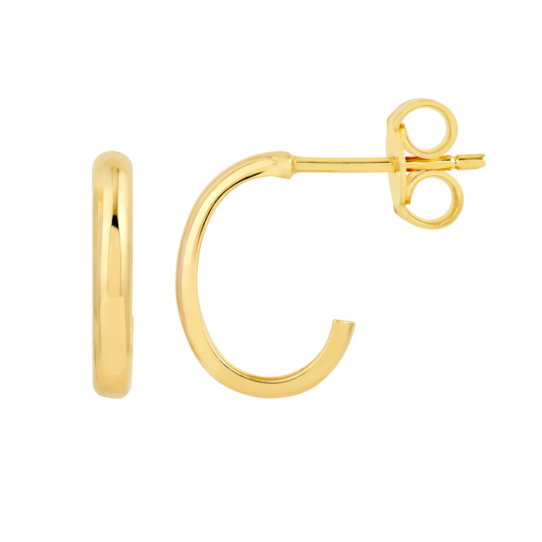 12.75mm Medium J Hoop Earring