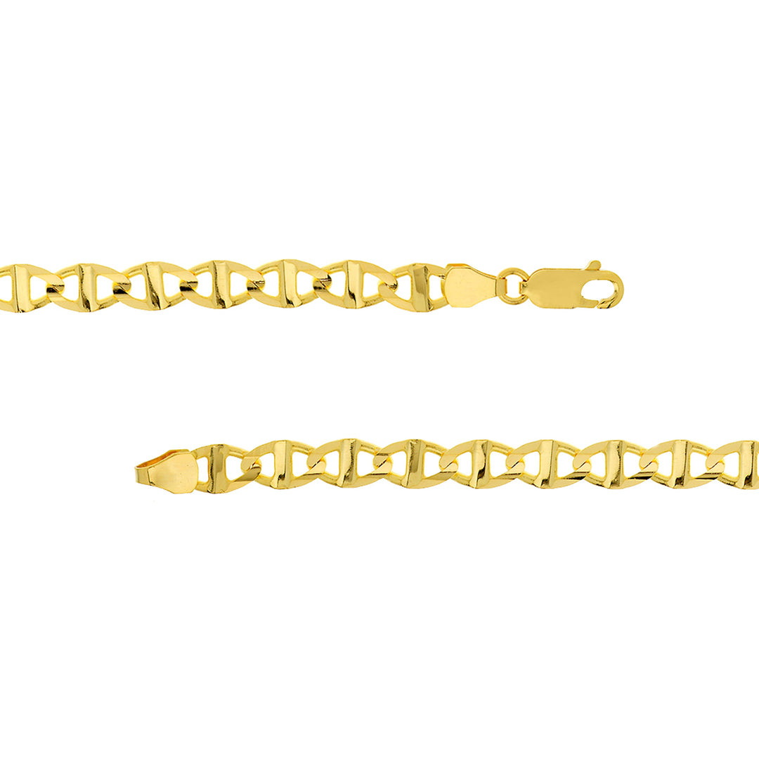 5.40mm Concave Mariner Chain with Lobster Lock