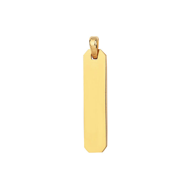 Fancy Elongated Octagon Bar Pendant
