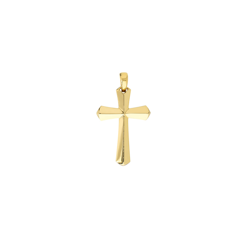 3D Knife Edge Cross Pendant