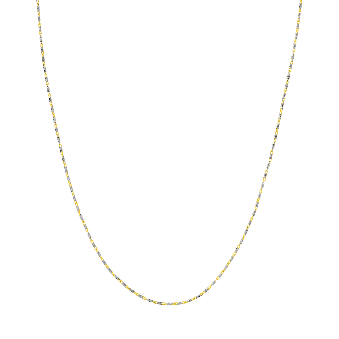 Two-Tone Brilliant-Cut Chain