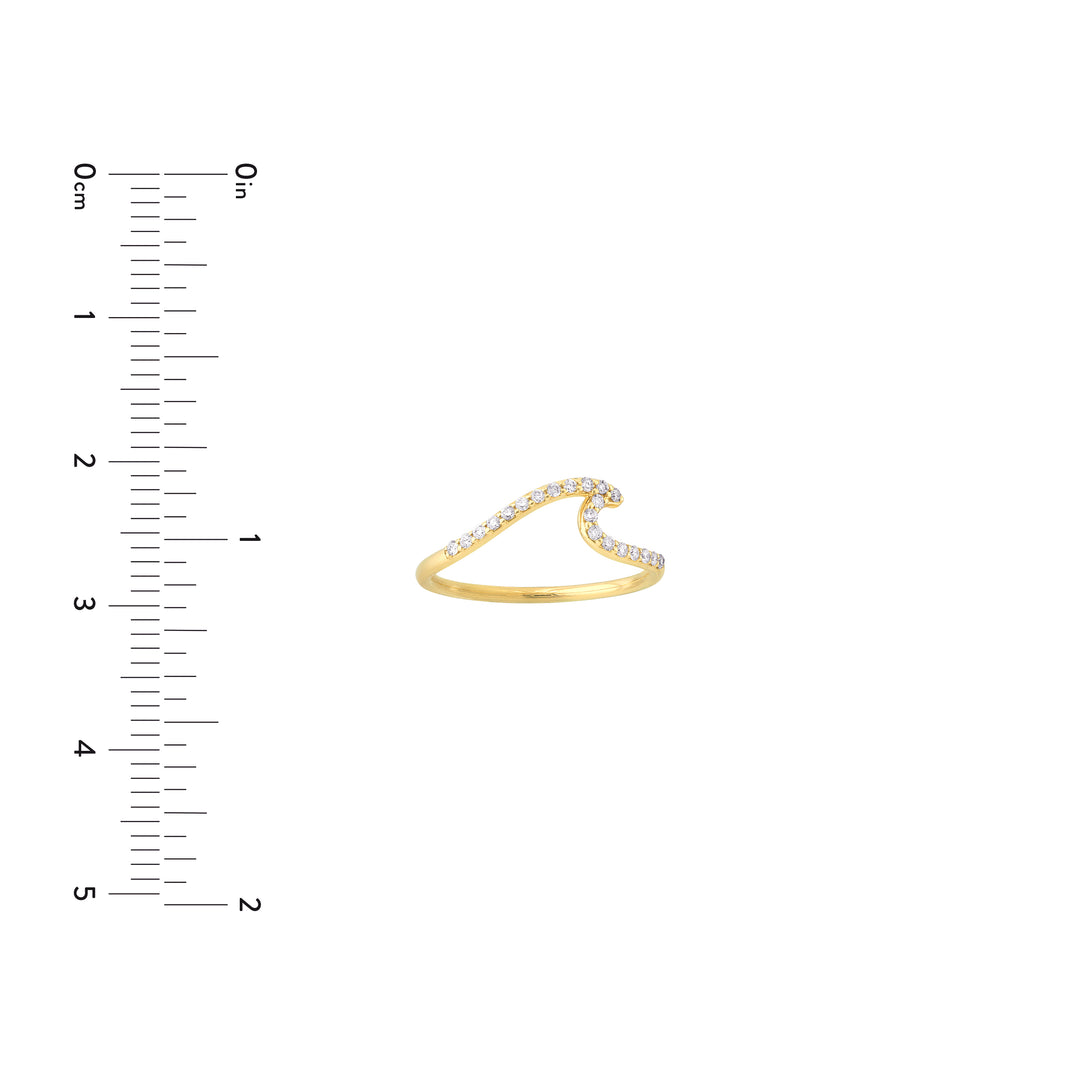 Diamond Wave Ring