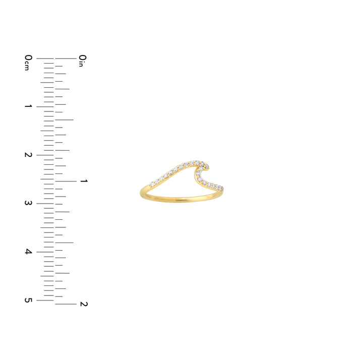 Diamond Wave Ring