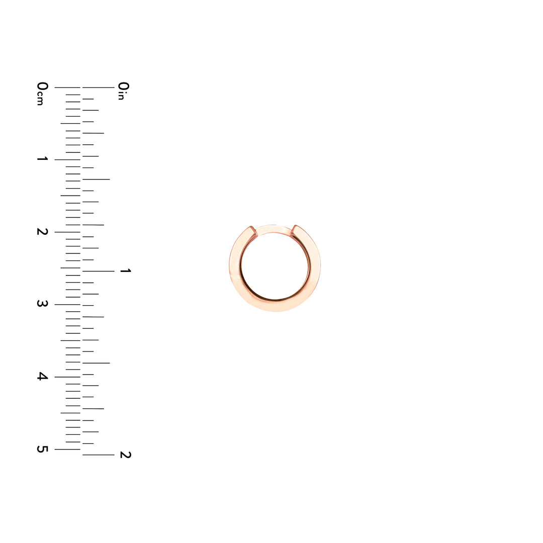 Knife Edge Polished Mini Hoops