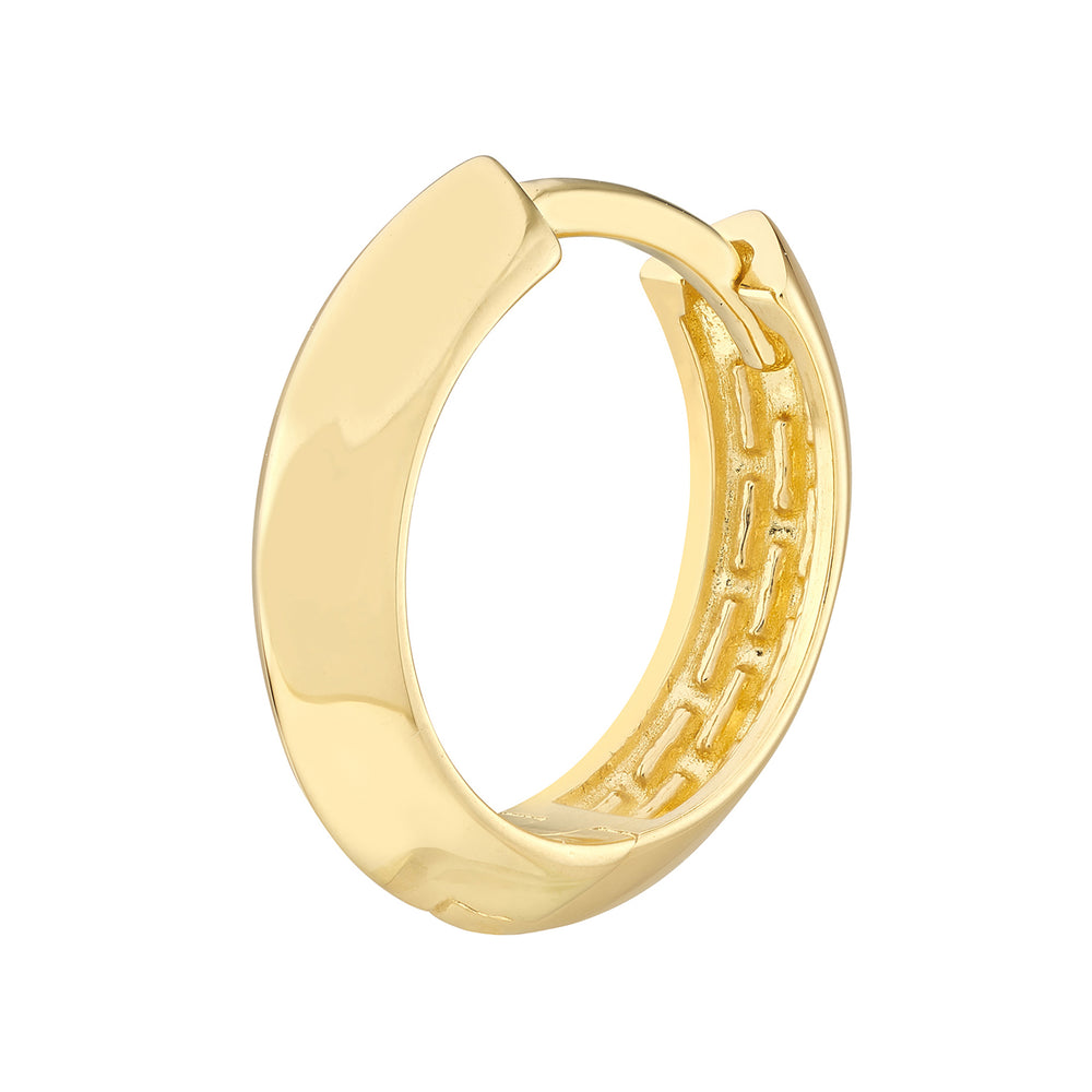 Knife Edge Polished Mini Hoops